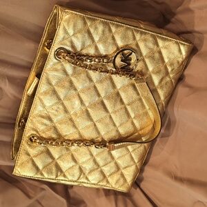 Michael Kors purse Shiny Gold